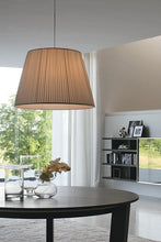 Bild in den Galerie-Viewer laden,Adriani Rossi Pleated Fabric Conical Lampshade Hanging Lamp