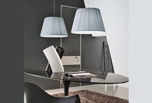 Bild in den Galerie-Viewer laden,Adriani Rossi Pleated Fabric Conical Lampshade Hanging Lamp