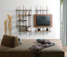 Load image into Gallery viewer, Pacini E Cappellini Tube Mounted Modular Tv Unit