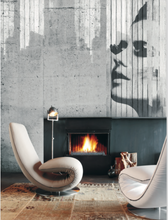 Load image into Gallery viewer, Vintage B&W Female Face Wallpaper