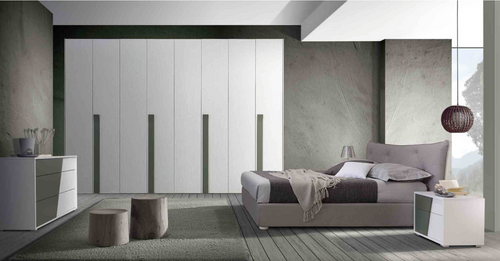 Giessegi Bedroom Set with Contrasting Colours