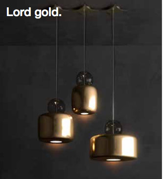 Adriani Rossi Lord Golden Glass Ceiling Hanging Lamp