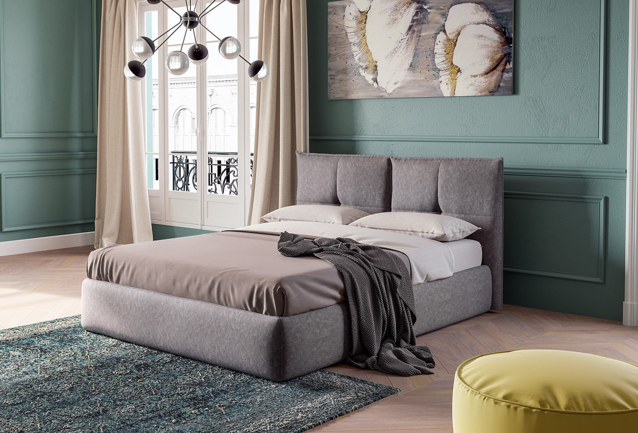Italian Bed Linen Estivo Ehebett – Mikrofaser, 260x270 Cm, Grau, Ultraweich & Atmungsaktiv