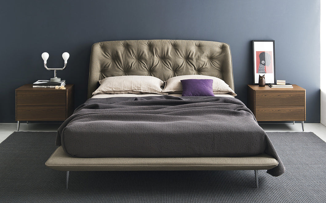 Calligaris Comfortable Upholstered Fabric Bed
