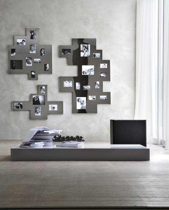 Tetris Polished Steel Photo Frame